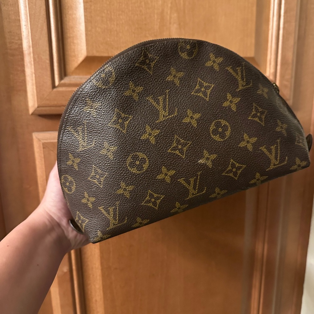 Louis Vuitton Monogram Trousse Demi Cosmetic Pouch